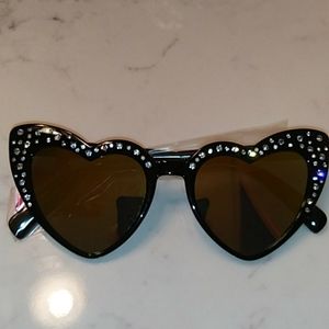 Betsey Johnson Heart Sunglasses NWT